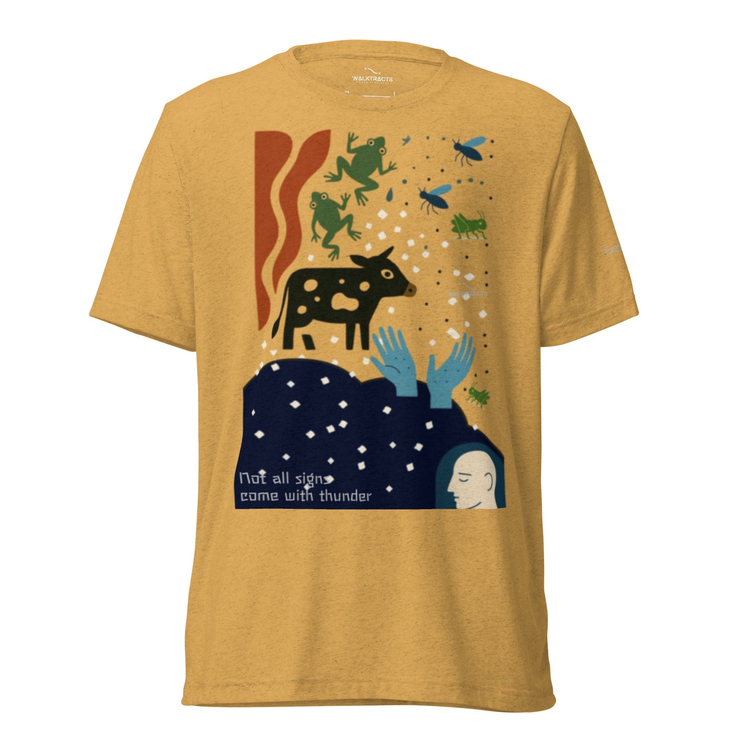 Christian, faith-inspired t-shirt with bible story graphic