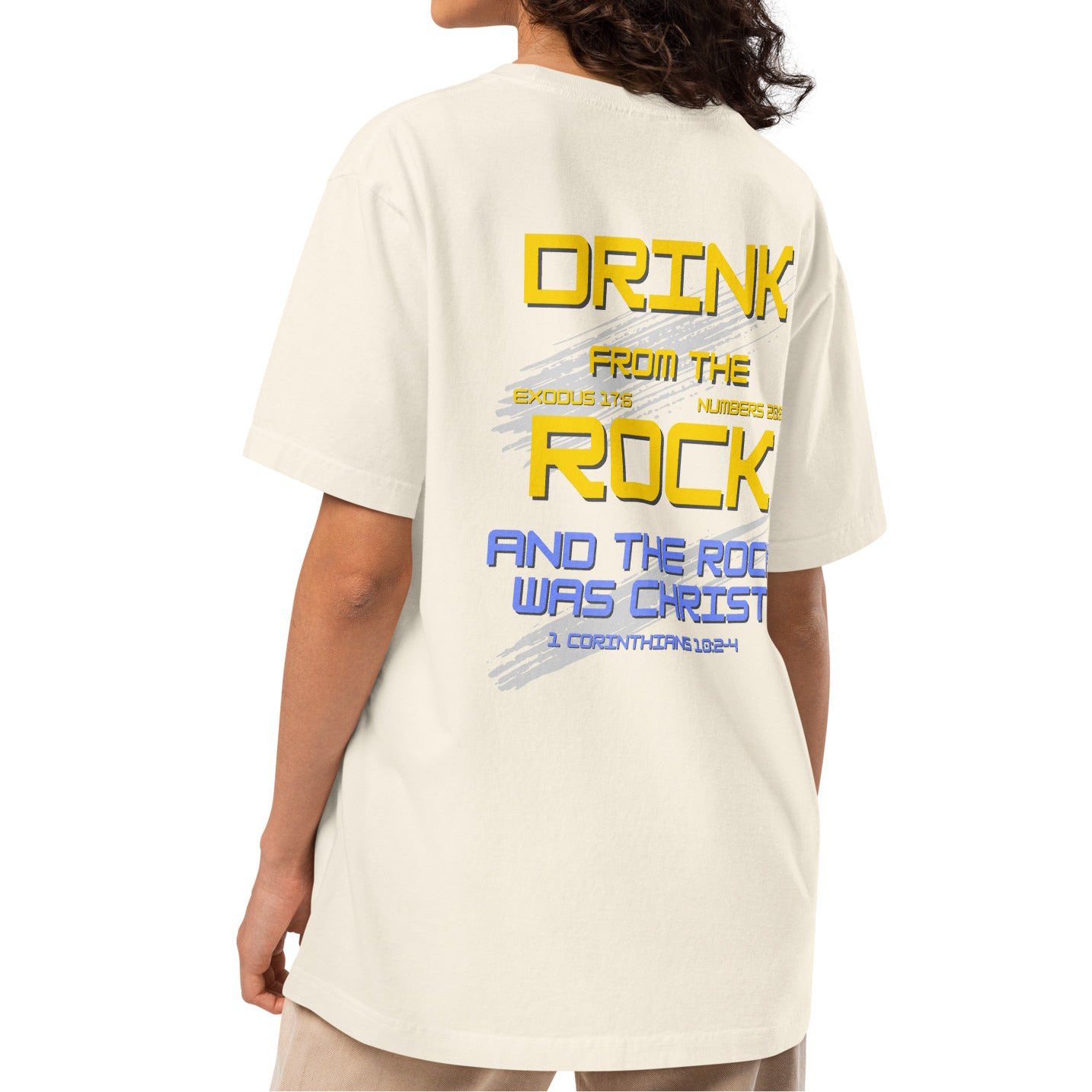 Drink from the Rock — Vintage-Wash Oversized