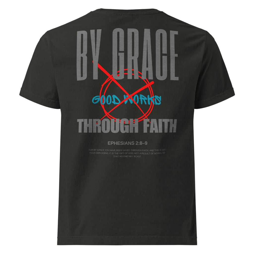 Ephesians 2 t-shirt By Grace Through Faith Unisex Black