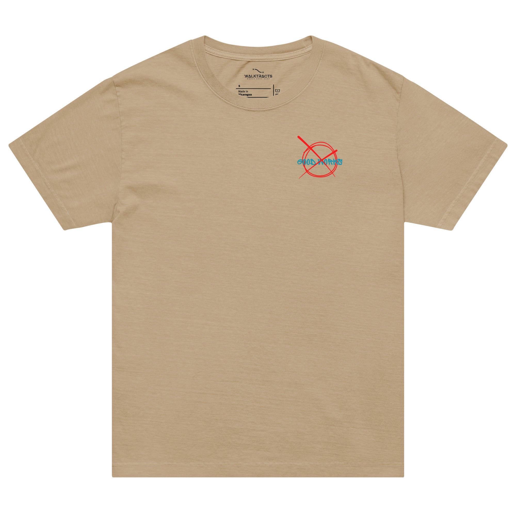 Ephesians 2 t-shirt By Grace Through Faith Unisex Khaki Not Good Works
