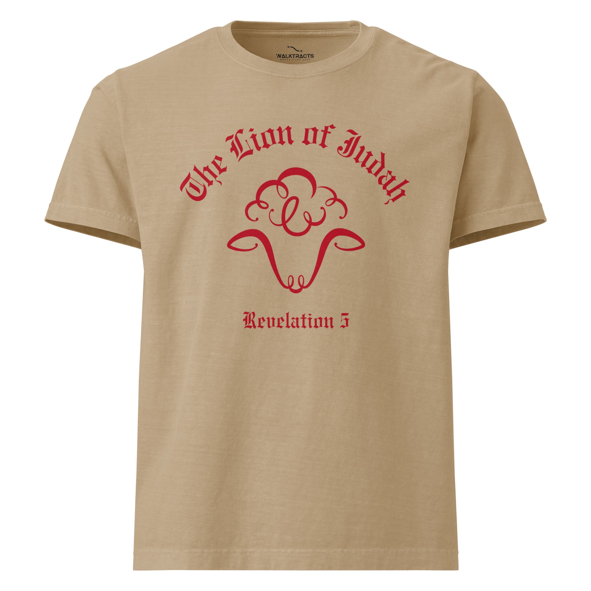 Lion of Judah Revelation 5 T-shirt Khaki