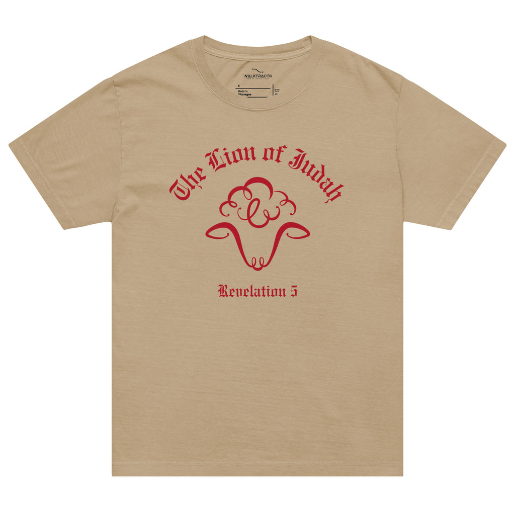 Lion of Judah Revelation 5 T-shirt Khaki