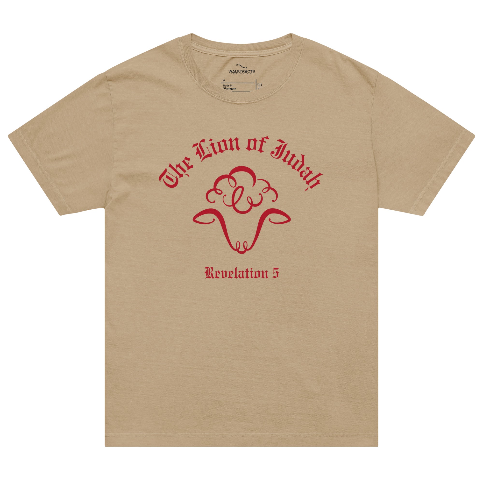 Lion of Judah Revelation 5 T-shirt Khaki