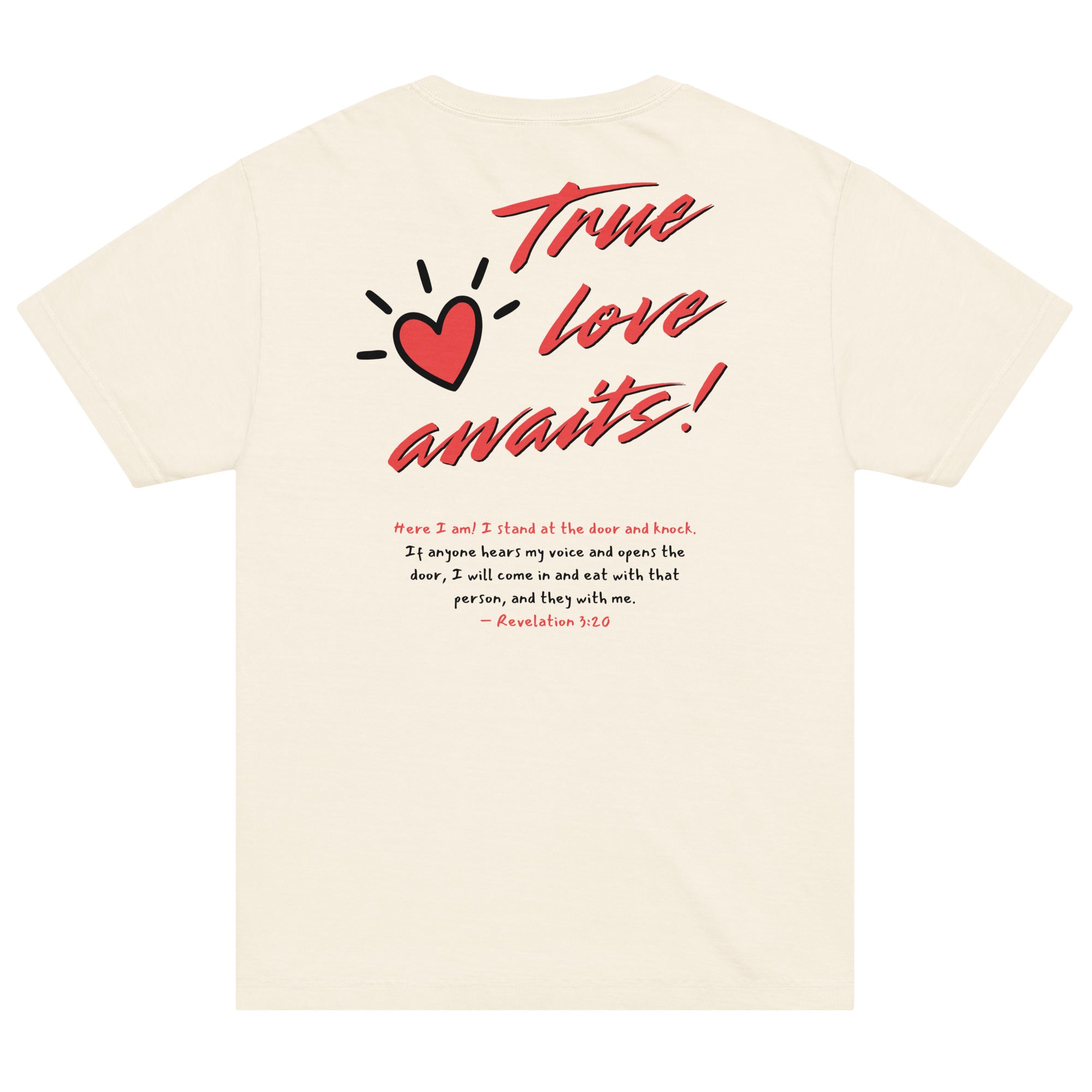 True Love Awaits T-shirt Revelation 3:20