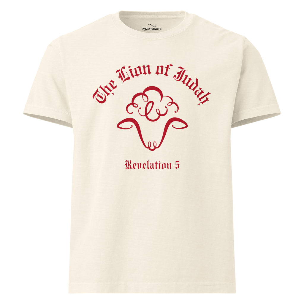 Lion of Judah Revelation 5 T-shirt White