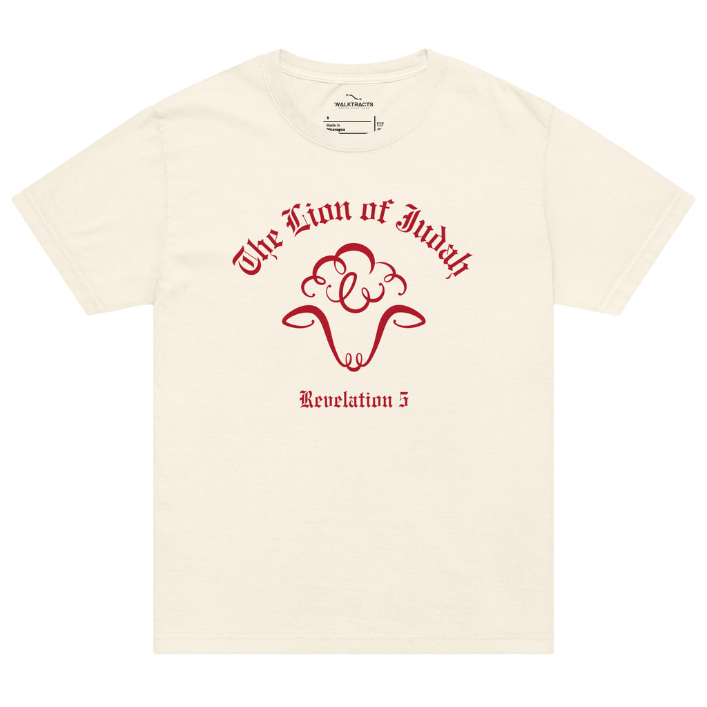 Lion of Judah Revelation 5 T-shirt White