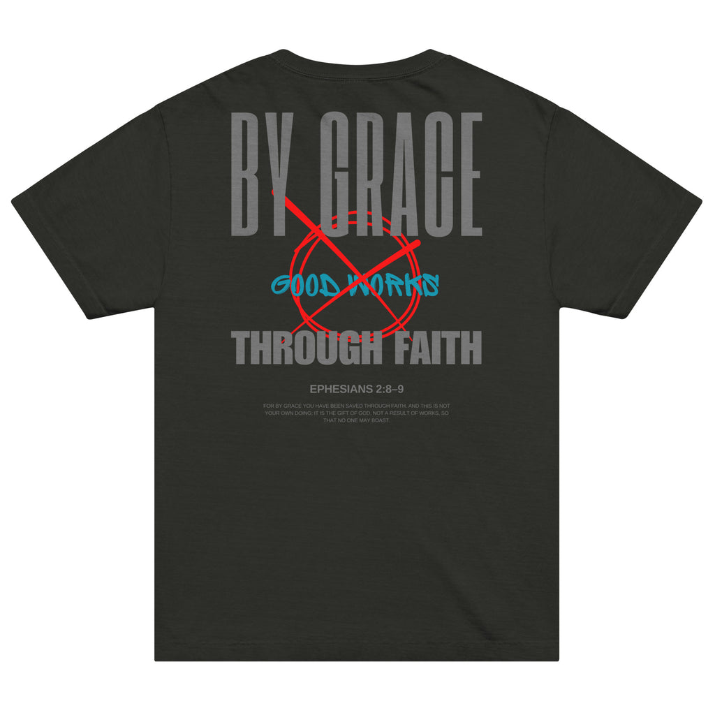 Ephesians 2 t-shirt By Grace Through Faith Unisex Black Not Good Works