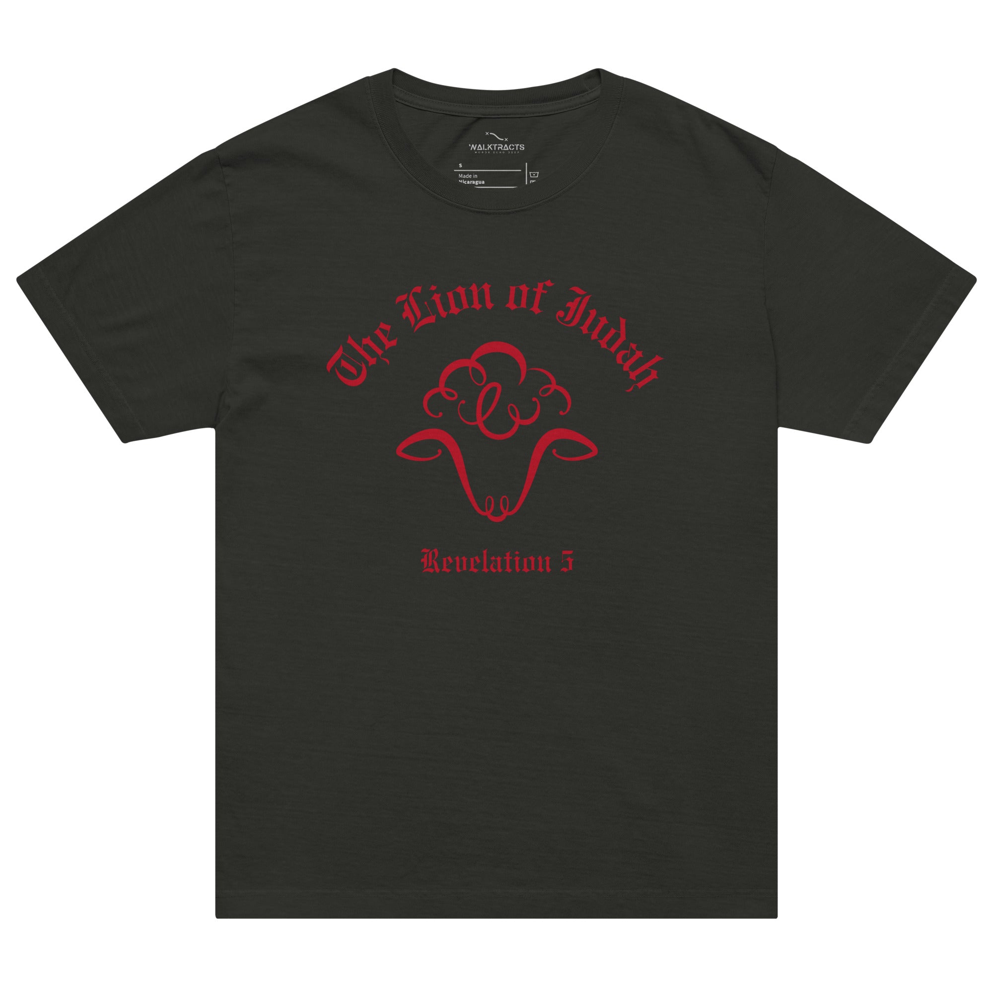 Lion of Judah Revelation 5 T-shirt Black