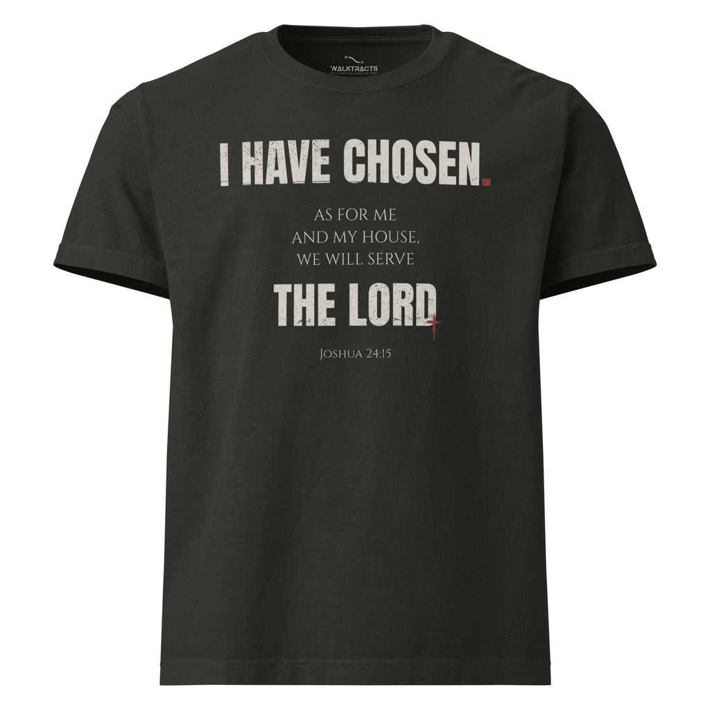 Joshua 24:15 T-shirt Black | As for me and my house, we will serve the Lord