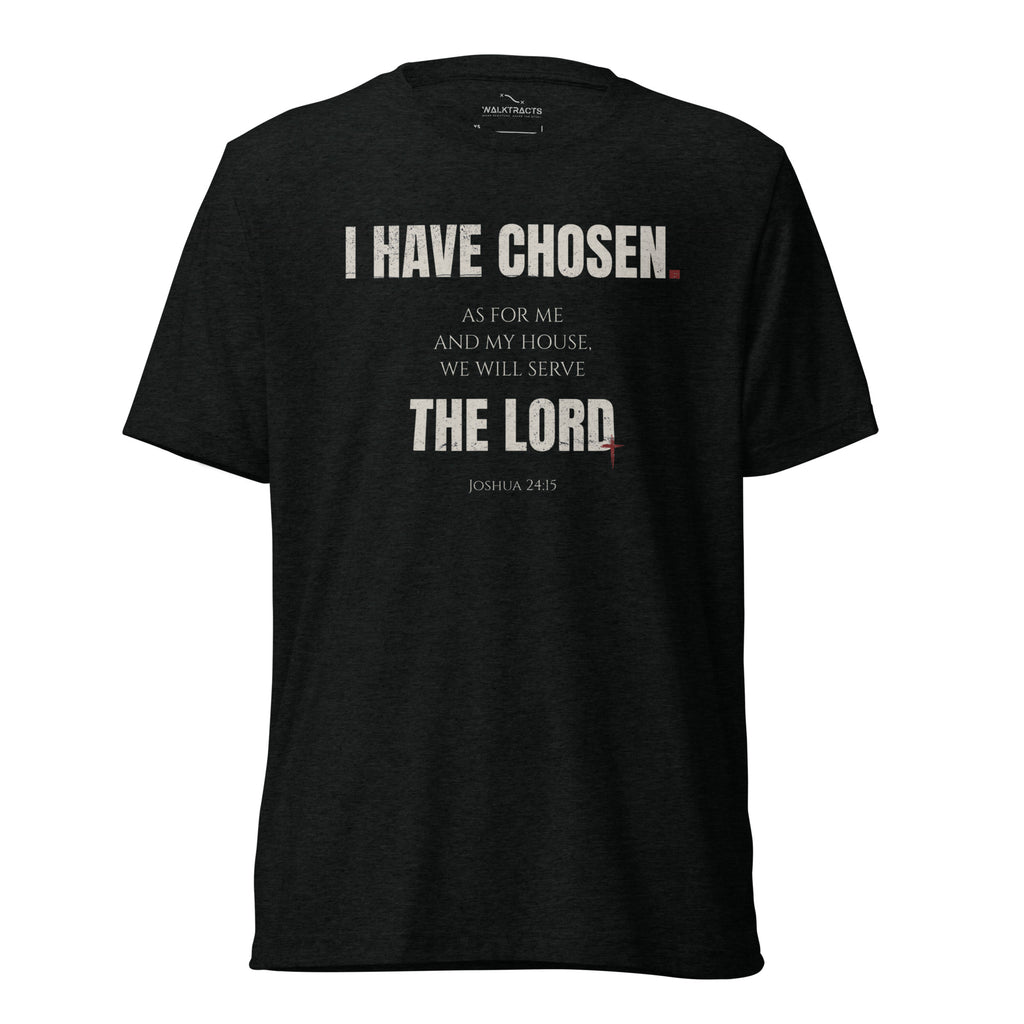 Joshua 24:15 Vintage Fit T-shirt Black | As for me and house, we will serve the Lord