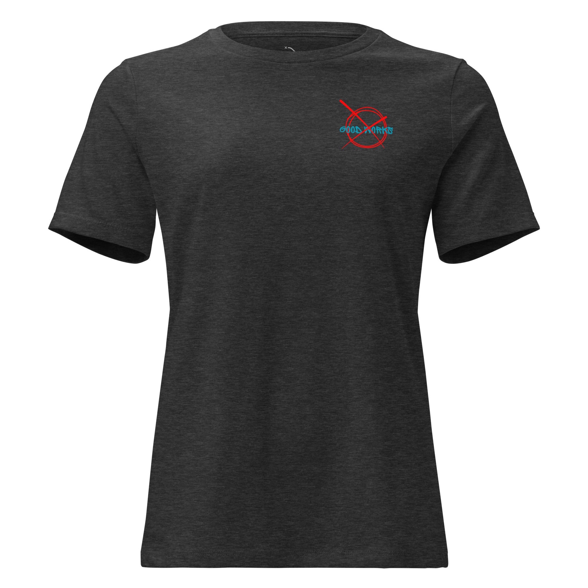 Ephesians 2 By Grace Through Faith women's t-shirt relaxed fit Heather Gray Front